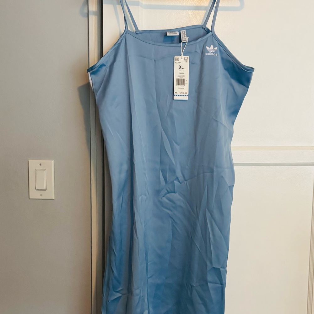 🆕 Adidas Light Blue Slip Dress